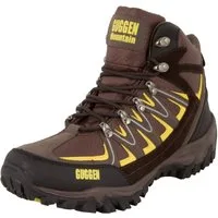 GUGGEN Mountain Herren Wanderstiefel Wanderschuh M009 Trekkingschuhe Wanderschuh Wasserabweisend, Verstärkte Schuhspitze, Softshell und Leder Mix
