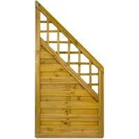 GartenLand Zaun Dichtzaun Vario Massiv „Extra Stabil“ gerade, Rankgitter Kiefer KDI, (Set, Ohne Pfosten)