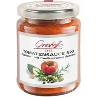 Grashoff Saucen, Grashoff Tomatensauce No. 3 nach mediterrane Art mit Gemüse 200ml