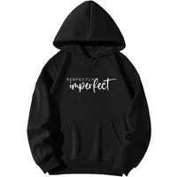 Banco Kapuzensweatshirt Damen Perfectly Imperfect Hoodie Unifarben Größen XS-6XL, Unifarben, hochwertiger Druck