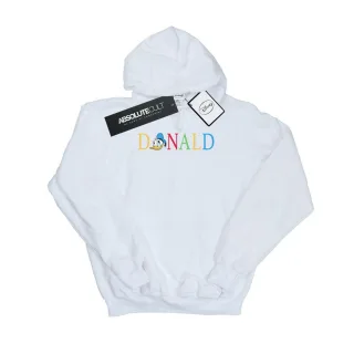 Disney - "Donald Duck Letters" Kapuzenpullover für Herren (Weiß)