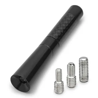 Premium Carbon Design 9cm Kurzstab Stab Antenne Auto Radio für viele Fahrzeuge