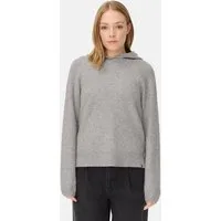camel active Strickpullover mit Kapuze Langarm Markenlogo