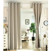 Woltu Gardine (1 St), blickdicht, mit Ösen, 130 g/m², Leichter & weicher