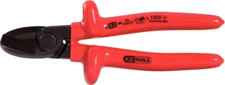 KS Tools 1000V Einhand-Kabelschneider, 215mm - 117.1259