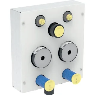 Geberit AP Armaturenblock m. 2 WZ-Strecken 457057001