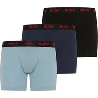 HUGO Boxer BOXERBR TRIPLE (Packung, 3-St., 3er) mit elastischem Bund