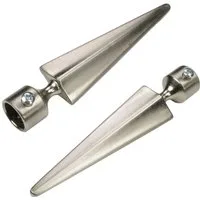 Liedeco Gardinenstangen-Endstück Herkules, Gardinen, (Set, 2-St), für Gardinenstangen Ø 16 mm