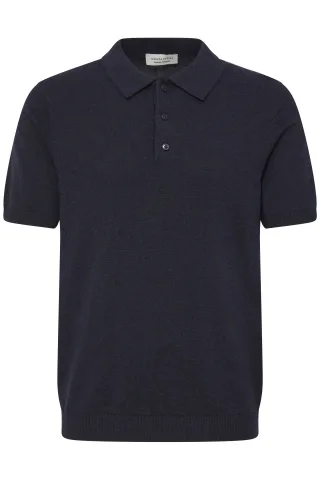 Casual Friday - CFBELLS SS POLO KNIT dark navy - Gr. - XXL