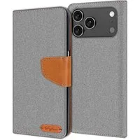 CoolGadget Handyhülle Denim Schutzhülle Flip Case für Apple iPhone 17 Pro 6,3 Zoll, Book Cover Handy Tasche Hülle für iPhone 17 Pro Klapphülle