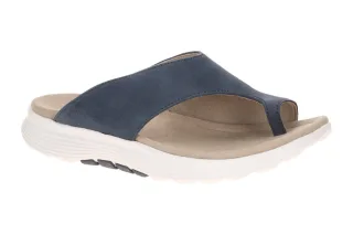 Gabor 86.812.46 Damen Pantoletten blau marine Wechselfu?bett Keilabsatz