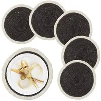 relaxdays Platzset 6-teiliges Tischset aus Seegras