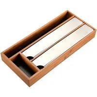 KESPER® Folienspender mit 4 Fächern, 2 davon mit Abreißkanten, (1-St), für Backpapier, Alufolie, Frischhatlefolie und Kleinteile