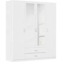 rauch Kleiderschrank Schrank Garderobe Ankleide GAMMA Breiten 181/271 cm (in 3 Ausstattungen BASIC/CLASSIC/PREMIUM (inkl. SOFT-CLOSE-Funktion) verschiedene Griff-Varianten, mit Spiegel TOPSELLER MADE IN GERMANY