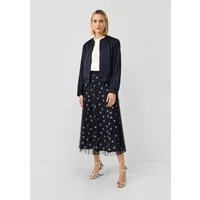 s.Oliver Midirock Rock Plissierter Midirock mit Polka Dots und Jerseyfutter