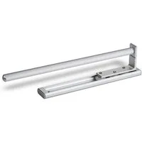 SO-TECH® Handtuchhalter Aluminium ausziehbar 1 oder 2-armig in Chrom oder Aluoptik, einarmig, Länge 325 mm, Aluminiumoptik