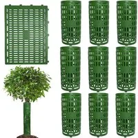 GarveeMore Gartenpflege-Set 10pcs Pflanze Stamm Protectors Verstellbare Baum Wraps Mesh Baum Stamm