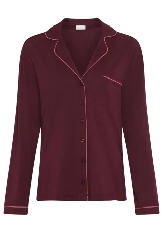 LASCANA - LASCANA LAS Classic Shirt bordeaux - Gr. - 38