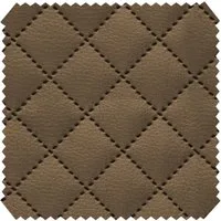 novely® Stoff SOLTAU Kunstleder - 3-lagig gesteppter Volumen-Polsterstoff mit Karo-M, Robust, Voluminös, Pflegeleicht, Meterware, 1lfm