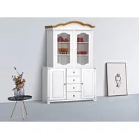OTTO home Kombikommode Tessin, Buffetunterschrank, klassischer Landhausstil, aus massiver, FSC®-zertifizierter Kiefer, 128cm breit