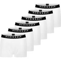 Schiesser Retro Boxer 6er Pack - 95/5 - Organic Cotton (Spar-Set) Retro Short / Pant - Baumwolle - ohne Eingriff