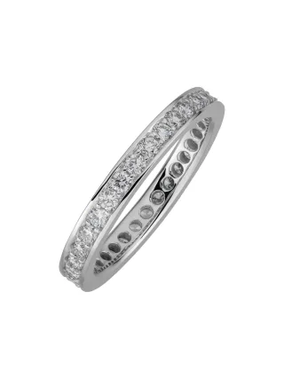 Lyomi Ring 585/- Weißgold Memoire synth. Diam. 0,90ct.