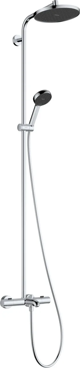 Hansgrohe Activera S Showerpipe 240 1j EcoSmart m. Wannenthermostat Ecostat Fine chrom, 28871000 28871000