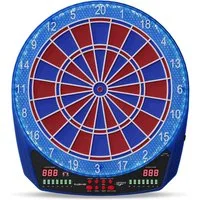 Carromco Zielscheibe elektronische Dartscheibe FLASH-401 – Profi E-Dartboard, mit 2-Loch Abstand & LED Beleuchtung, 35 Spiele, 584 Varianten