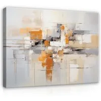Wallarena Leinwandbild Art Deco Abstrakt Modern Natur Schlafzimmer, Wohnzimmer 100x70 cm, Art Deco, 100 x 70 cm