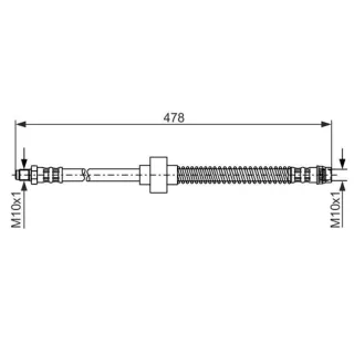 Bosch Bremsschlauch vorne Citroen Peugeot 1987476868