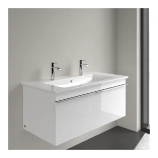Villeroy & Boch Venticello Waschtisch 4104AK01 100x50 cm, weiß, 2 Hahnlöcher, mit Überlauf