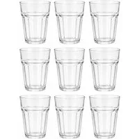 Neuetischkultur Glas 9 Trinkgläser 350 ml Wassergläser Glas spülmaschinengeeignet, Glas
