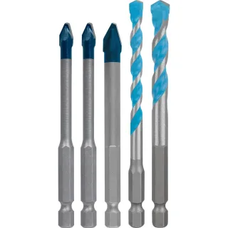 Bosch EXPERT HEX-9 Hard Ceramic und HEX-9 Multi Construction Bohrer 6/8 mm, 5-teiliges Set - 2608902314
