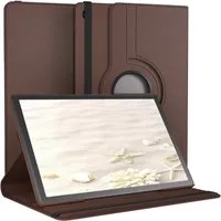 EAZY CASE Tablet-Hülle Rotationcase für Samsung Galaxy Tab A11 Plus 11 Zoll, Schutztasche Tablet Case 360 Rotation Bookcover zum Aufstellen Braun