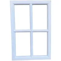 Deko-Impression Wanddekoobjekt Fenster Sprossenfenster Bilderrahmen Wanddekoration Holz weiss 60 x 40 (1 St)