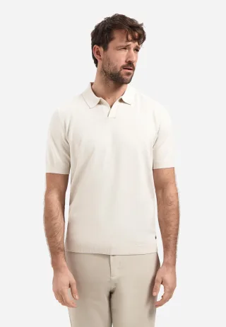 No Excess - Pullover Short Sleeve V-Polo Melange kit melange - Gr. - XL
