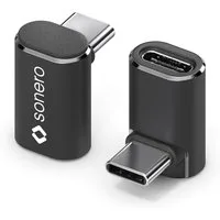 sonero Sonero USB-C Stecker auf 90° Winkel USB-C Buchse (1er), Adapter, USB-C USB-Kabel