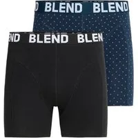 Blend Boxershorts BHEDOM 2-pack trunks aus Baumwollmischung, bequeme Passform, pflegeleicht