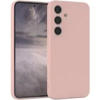 EAZY CASE Handyhülle für Samsung Galaxy S24 Hülle Silikon 6,2 Zoll, Hülle mit Kameraschutz Bumper Case Silikonschutzhülle Rosa / Altrosa