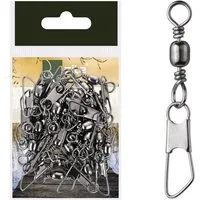Zite Angelwirbel 30er Set Angelwirbel & Karabiner - Schnurverbinder Größe 2 18kg