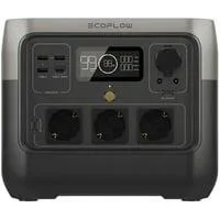 RIVER 2 Pro, tragbare Powerstation schwarz/grau, 768Wh, X-boost 1.600W, LFP-Akku