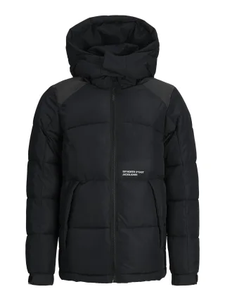 JACK&JONES - JCOAERO REFLECTIVE PUFFER JNR black - Gr. - 164