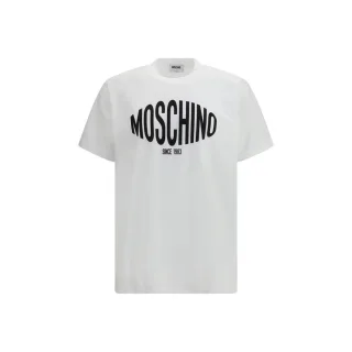 Moschino Weißes Baumwoll-T-Shirt