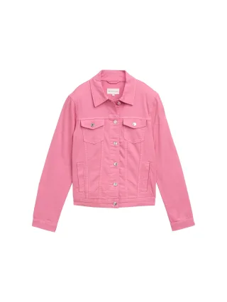 Tom Tailor - Jeansjacke mit Eingriffstaschen bright rose - Gr. - L