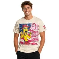 The Simpsons Print-Shirt The Simpsons Kid Rock Herren T-Shirt Vintage Rock Fanshirt Beige S-XXL Simpsons Kid Rock T-Shirt
