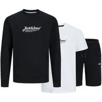 Jack & Jones Junior Loungeanzug JJBEAU TEE/SWEAT & SHORTS SET JNR