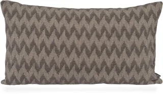 H.O.C.K. Dekokissen "Svantje" Sofakissen inkl. Füllung, 70x40cm, Dekokissen, Zickzack, weiß, beige