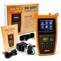 Selfsat Satfinder SM 8000 Camping Satfinder HD DVB-S + DVB-S2 8PSK SAT Messgerät