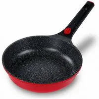 STONELINE Bratpfanne SMART 24 cm, rot, abnehmbarer Griff, Induktion, Aluminiumguss (1-tlg)