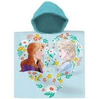 Disney Poncho Eiskönigin Poncho 60x120cm – Flower Design Strandtuch